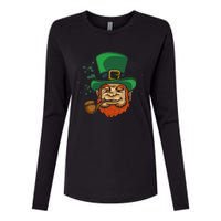 Cool Irish Leprechaun Ireland Irish Proud St Patrick Day Womens Cotton Relaxed Long Sleeve T-Shirt