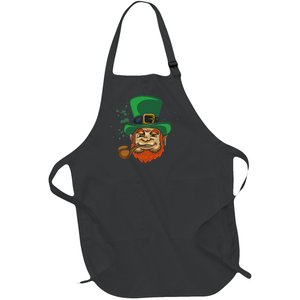 Cool Irish Leprechaun Ireland Irish Proud St Patrick Day Full-Length Apron With Pockets