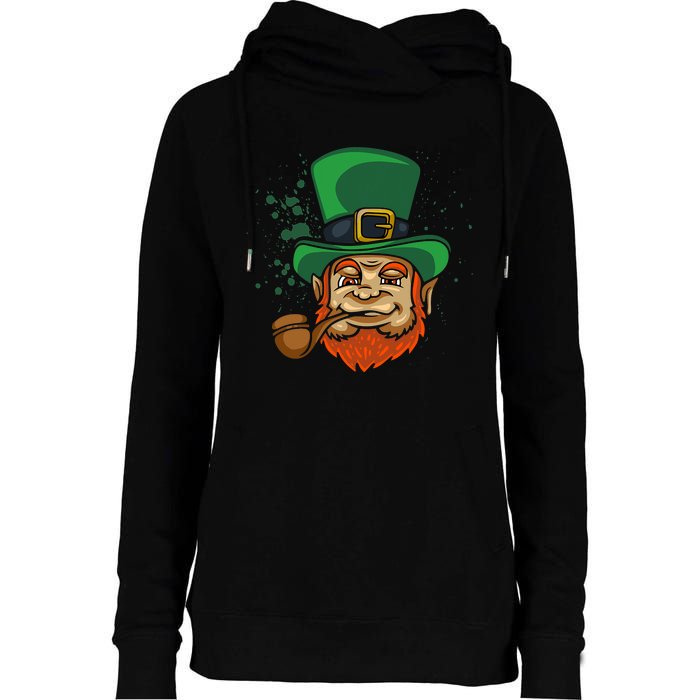 Cool Irish Leprechaun Ireland Irish Proud St Patrick Day Womens Funnel Neck Pullover Hood