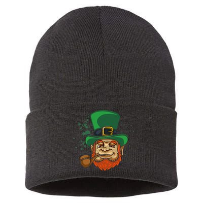 Cool Irish Leprechaun Ireland Irish Proud St Patrick Day Sustainable Knit Beanie