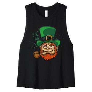 Cool Irish Leprechaun Ireland Irish Proud St Patrick Day Women's Racerback Cropped Tank