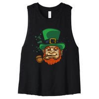 Cool Irish Leprechaun Ireland Irish Proud St Patrick Day Women's Racerback Cropped Tank