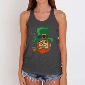 Cool Irish Leprechaun Ireland Irish Proud St Patrick Day Women's Knotted Racerback Tank