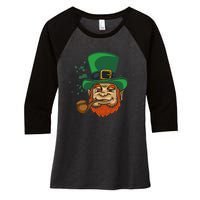 Cool Irish Leprechaun Ireland Irish Proud St Patrick Day Women's Tri-Blend 3/4-Sleeve Raglan Shirt