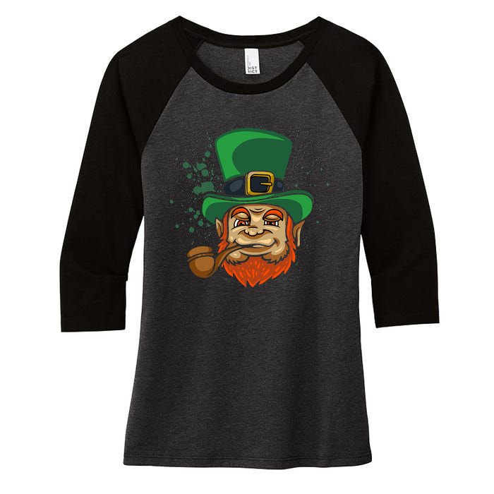 Cool Irish Leprechaun Ireland Irish Proud St Patrick Day Women's Tri-Blend 3/4-Sleeve Raglan Shirt