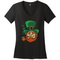 Cool Irish Leprechaun Ireland Irish Proud St Patrick Day Women's V-Neck T-Shirt