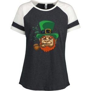 Cool Irish Leprechaun Ireland Irish Proud St Patrick Day Enza Ladies Jersey Colorblock Tee