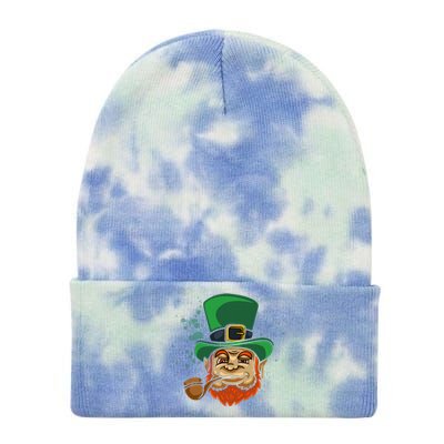 Cool Irish Leprechaun Ireland Irish Proud St Patrick Day Tie Dye 12in Knit Beanie