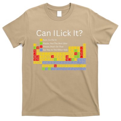 Can I Lick It Funny Periodic Table Of Elements T-Shirt