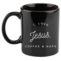 Christian I Love Jesus Coffee & Naps 11oz C Handle Ceramic Mug