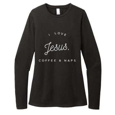 Christian I Love Jesus Coffee & Naps Womens CVC Long Sleeve Shirt