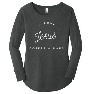 Christian I Love Jesus Coffee & Naps Women's Perfect Tri Tunic Long Sleeve Shirt