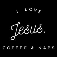 Christian I Love Jesus Coffee & Naps Flat Bill Trucker Hat