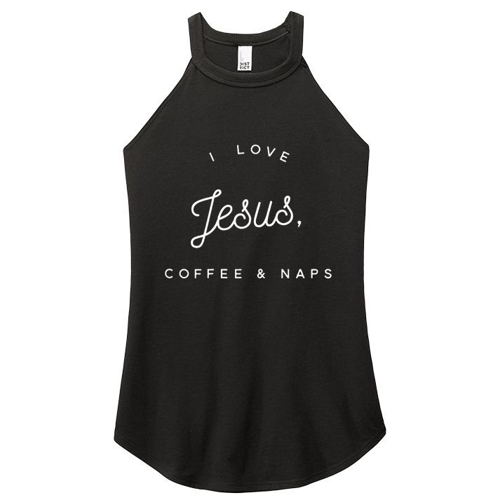 Christian I Love Jesus Coffee & Naps Women's Perfect Tri Rocker Tank