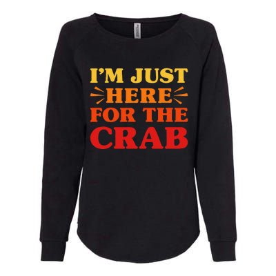 Crab I Love Crab Funny Food Lover Womens California Wash Sweatshirt