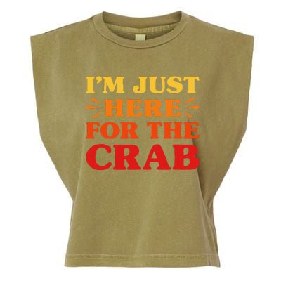 Crab I Love Crab Funny Food Lover Garment-Dyed Women's Muscle Tee