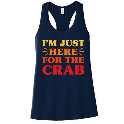 Crab I Love Crab Funny Food Lover Women's Racerback Tank