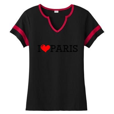 Cool I Love Paris Ladies Halftime Notch Neck Tee