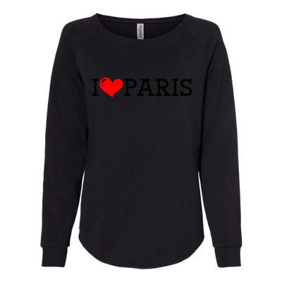 Cool I Love Paris Womens California Wash Sweatshirt