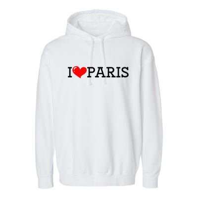 Cool I Love Paris Garment-Dyed Fleece Hoodie