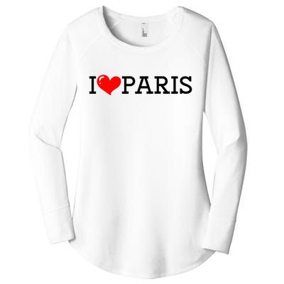 Cool I Love Paris Women's Perfect Tri Tunic Long Sleeve Shirt