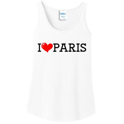 Cool I Love Paris Ladies Essential Tank