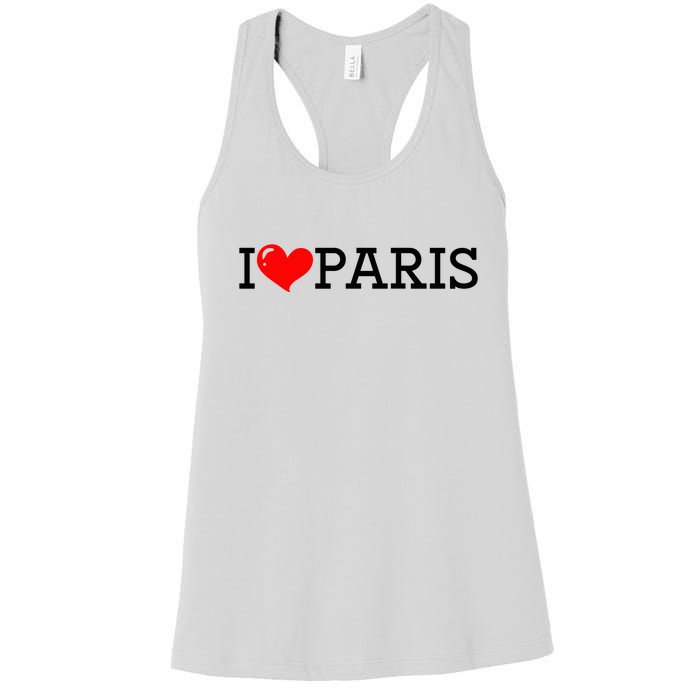 Cool I Love Paris Women's Racerback Tank