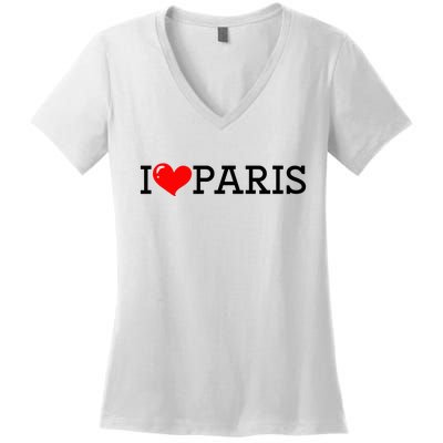 Cool I Love Paris Women's V-Neck T-Shirt