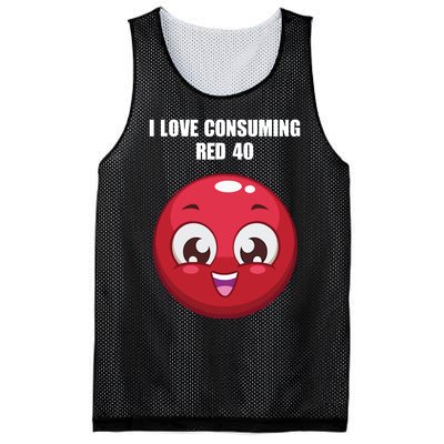 Cuntmama I Love Consuming Red 40 Mesh Reversible Basketball Jersey Tank