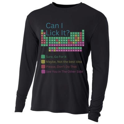 Can I Lick It Funny Periodic Table Of Elements Cooling Performance Long Sleeve Crew