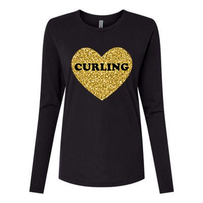 Curling I Love Curling Gift Womens Cotton Relaxed Long Sleeve T-Shirt