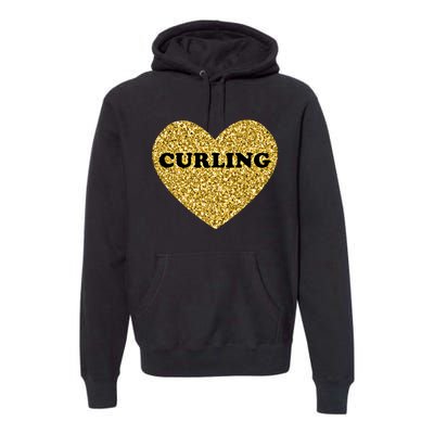 Curling I Love Curling Gift Premium Hoodie