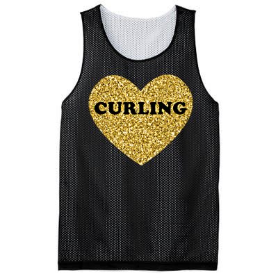 Curling I Love Curling Gift Mesh Reversible Basketball Jersey Tank