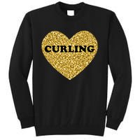 Curling I Love Curling Gift Tall Sweatshirt