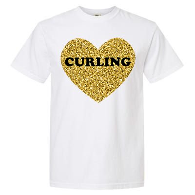 Curling I Love Curling Gift Garment-Dyed Heavyweight T-Shirt