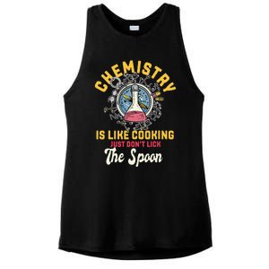 Chemistry Is Like Cooking Funny Chemist Science Nerd Lover Ladies PosiCharge Tri-Blend Wicking Tank