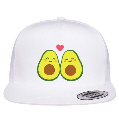 Couple In Love Flat Bill Trucker Hat
