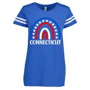 Connecticugift I Love Connecticut Usa Gift Enza Ladies Jersey Football T-Shirt