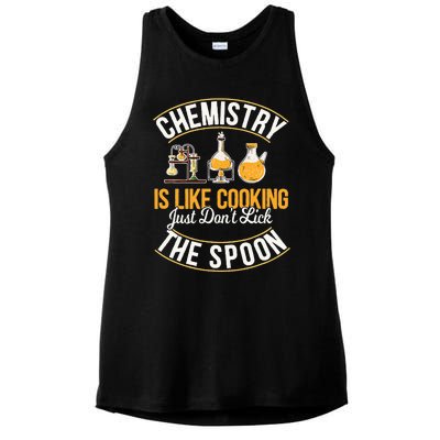 Chemistry Is Like Cooking Funny Chemist Science Nerd Lover Ladies PosiCharge Tri-Blend Wicking Tank