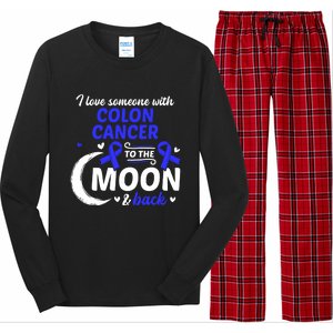 Crc I Love Someone With Colon Cancer Colon Cancer Awareness Great Gift Long Sleeve Pajama Set