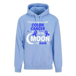 Crc I Love Someone With Colon Cancer Colon Cancer Awareness Great Gift Unisex Surf Hoodie