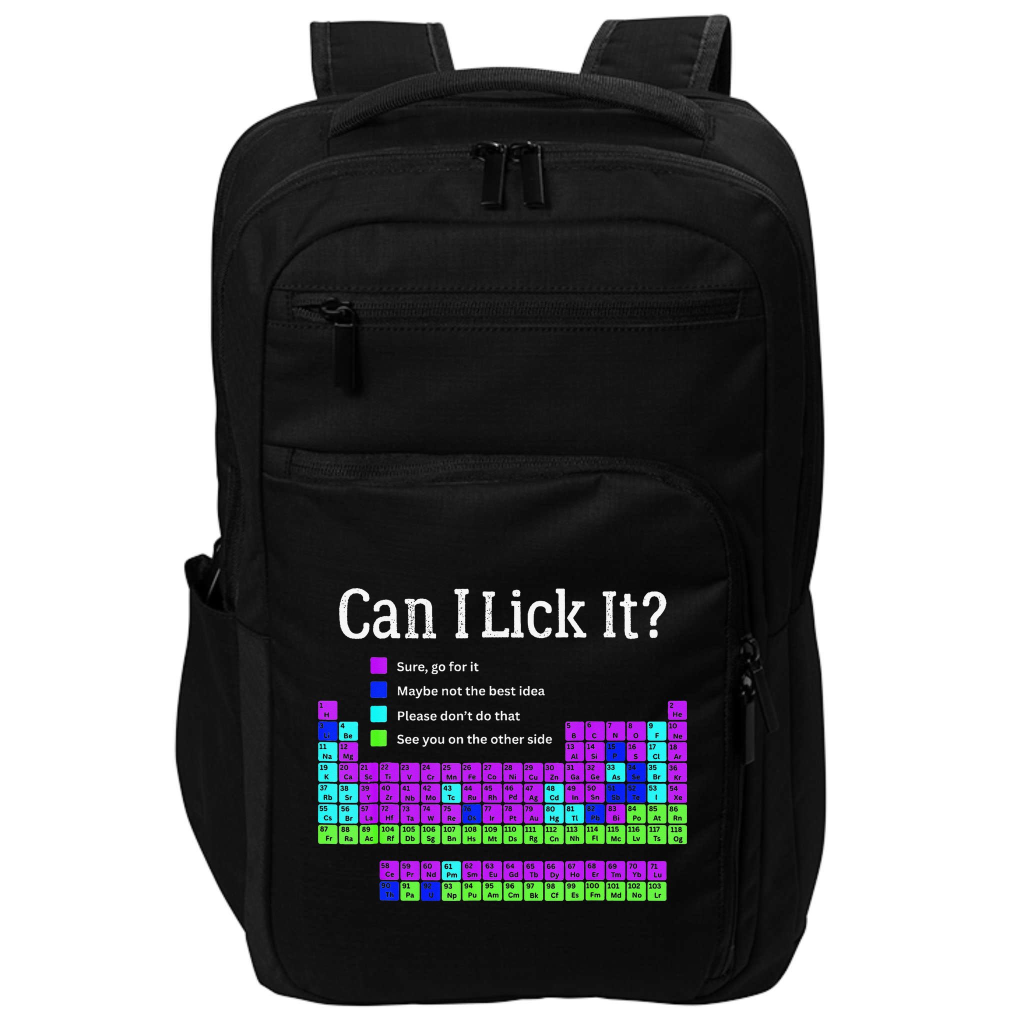 Can I Lick It Periodic Table Teacher Student Impact Tech Backpack