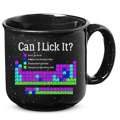 Can I Lick It Periodic Table Teacher Student 15oz Campfire Ceramic Mug