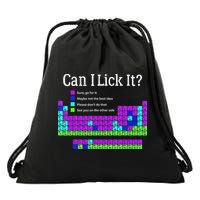 Can I Lick It Periodic Table Teacher Student Drawstring Bag