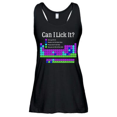 Can I Lick It Periodic Table Teacher Student Ladies Essential Flowy Tank