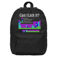 Can I Lick It Periodic Table Teacher Student 16 in Basic Backpack