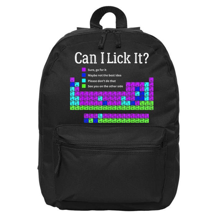 Can I Lick It Periodic Table Teacher Student 16 in Basic Backpack