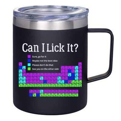Can I Lick It Periodic Table Teacher Student 12oz Stainless Steel Coffee Mug