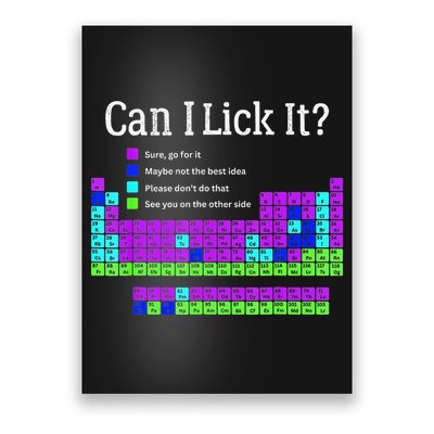 Can I Lick It Periodic Table Teacher Student Poster