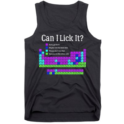 Can I Lick It Periodic Table Teacher Student Tank Top